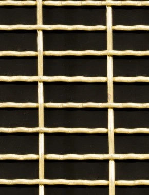 Crimped mesh 2 X 1 25 X 8 BRASS2 SQUARENOmesh cut to size 0