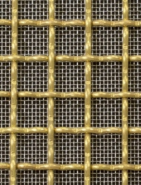 Crimped mesh 2 X 1 12.5 X 12.5 BRASS2.5 SQUARESTAINLESS STEELmesh cut to size